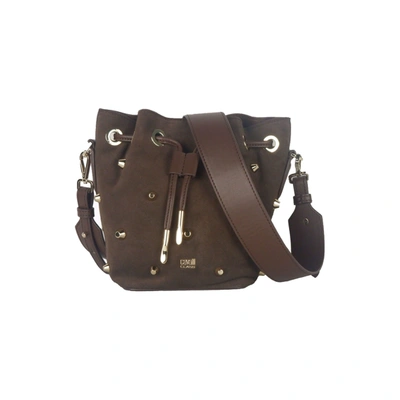 Cavalli Class Brown Leather Di Calfskin Crossbody Women's Bag