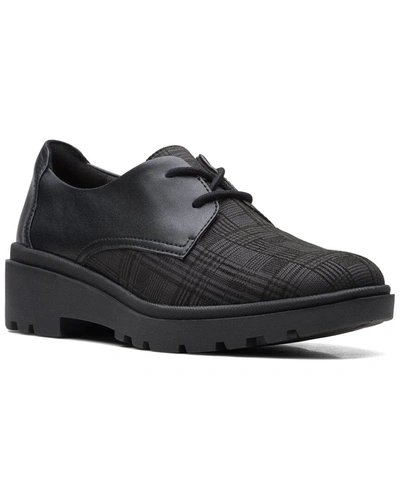 Clarks Calla Ruby Leather Flat In Black