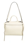 Chloé Steph Grained Leather Satchel In White