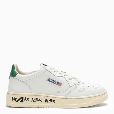 Autry | Low Medalist White/green Trainer