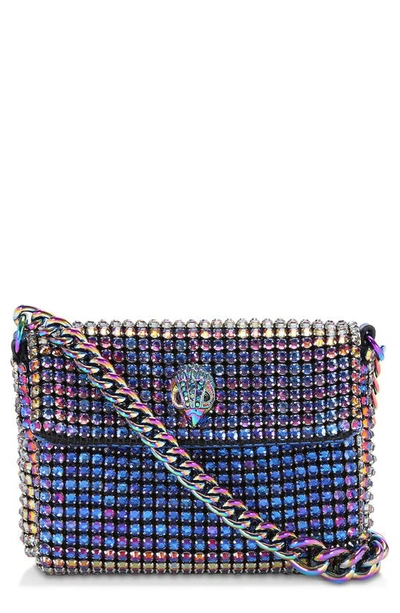Kurt Geiger Mini Party Crossbody Bag In Purple Blue Multi