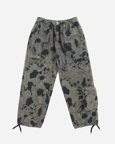 Perks And Mini Geo Mapping Printed Return Pants In Green