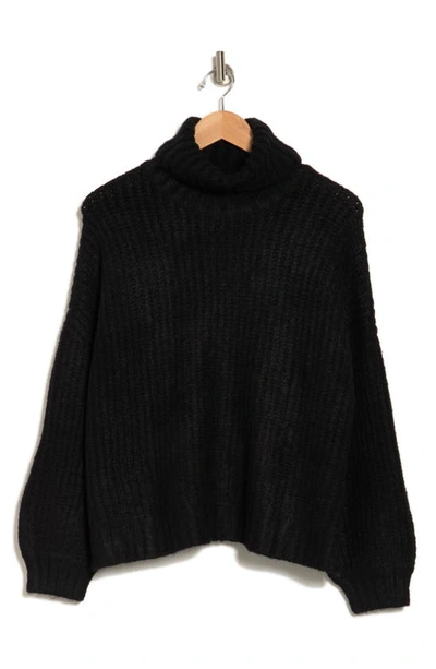 Splendid Turtleneck Sweater In Black