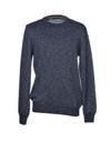 Trussardi Jeans Sweaters In Blue