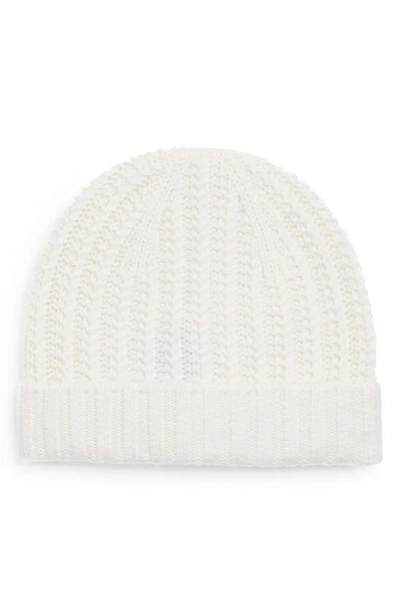 Sofia Cashmere Cable Knit Cashmere Beanie In Ivory