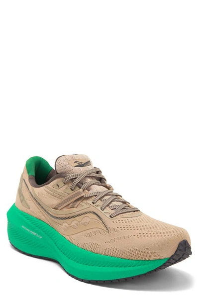 Saucony Triumph 20 Running Shoe In Desert/ Canopy ModeSens
