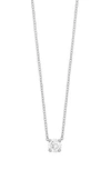Bony Levy 14k Gold Diamond Solitaire Pendant Necklace In 14k White Gold