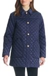 Kate Spade Quilted Jacket In Midnight Navy