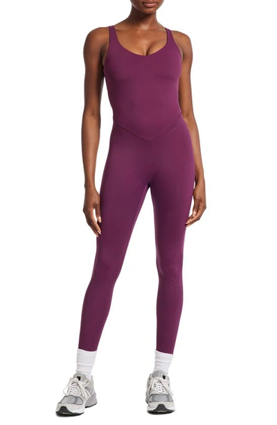 Bandier Tempo Catsuit In Pickled Beet