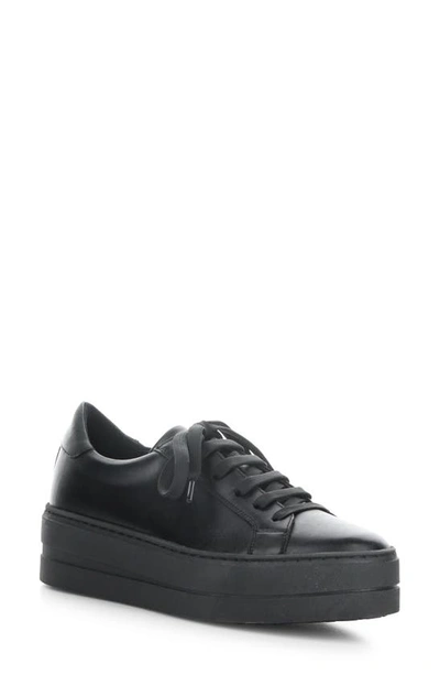 Bos. & Co. Maya Platform Sneaker In Black/ Black Verona Leather