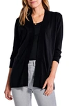 Nic + Zoe All Year Open Front Cardigan In Black Onyx