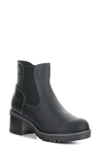Bos. & Co. Mercy Waterproof Zip Bootie In Black Saddle Leather