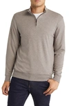 The Normal Brand Puremeso Weekend Quarter Zip Top In Athletic Grey