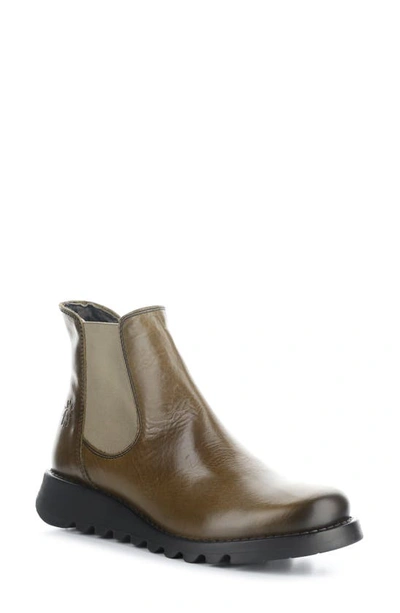 Fly London 'salv' Chelsea Boot In 087 Olive