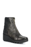 Fly London Boce Wedge Bootie In Graphite