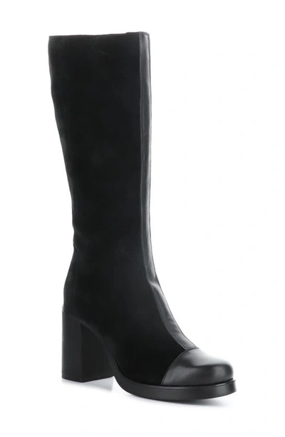 Fly London Susi Knee High Platform Boot In Black