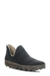 Asportuguesas By Fly London Crus Quilted Slip-on Sneaker In Black Nylon
