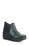 Fly London Byne Wedge Chelsea Boot In 018 Green