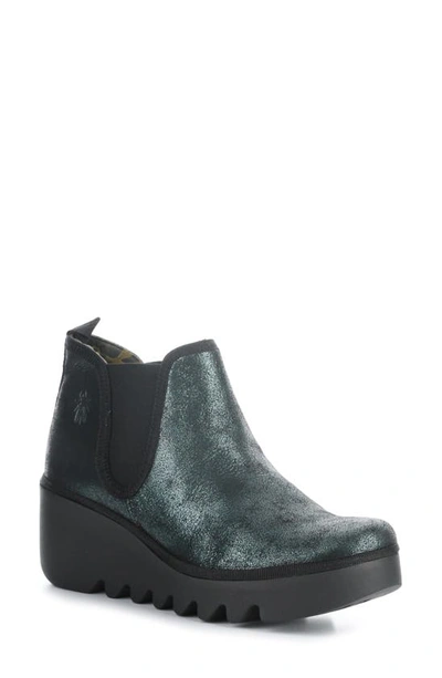 Fly London Byne Wedge Chelsea Boot In 018 Green
