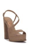 Jessica Simpson Gafira Platform Sandal In Sandstone Suede