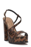 Jessica Simpson Gafira Platform Sandal In Natural Faux Leather