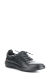 Softinos By Fly London Bann Sneaker In Black Smooth Leather