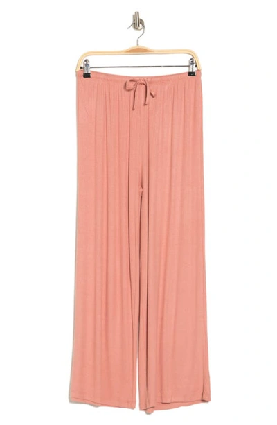 Nordstrom Rack Ribbed Tranquility Lounge Pants In Pink Glass