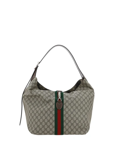 Gucci Shoulder Bags In B.eb/n.acero/vrv