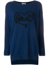 Fendi Open Your Heart Sweater - Blue