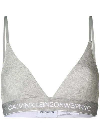 Calvin Klein 205w39nyc Logo Bralet In Grey