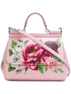 Dolce & Gabbana Sicily Tote Bag In Pink
