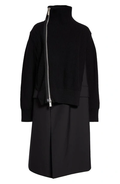 sacai Wool Knit × Suiting Jacket