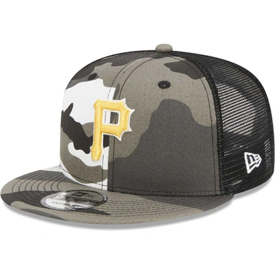 New Era Camo Pittsburgh Pirates Urban Camo Trucker 9fifty Snapback Hat