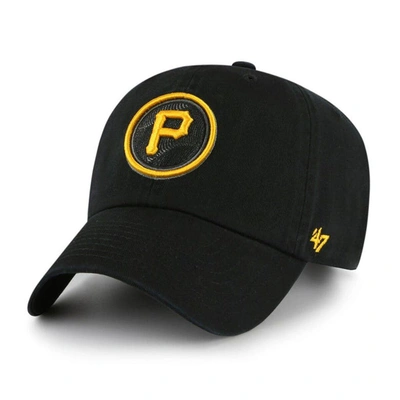 47 '  Black Pittsburgh Pirates 2023 City Connect Clean Up Adjustable Hat