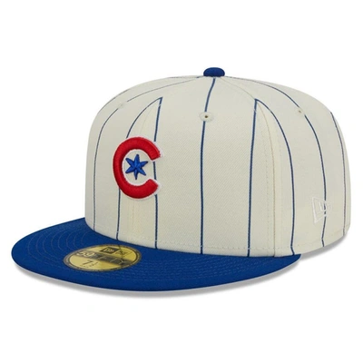 New Era White Chicago Cubs Cooperstown Collection Retro City 59fifty Fitted Hat