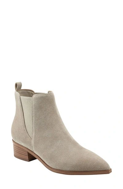 Marc Fisher Ltd Yikalo Leather Chelsea Bootie In Light Natural