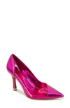 Kenneth Cole Rosa Clear Side Stiletto Pump In Hot Pink