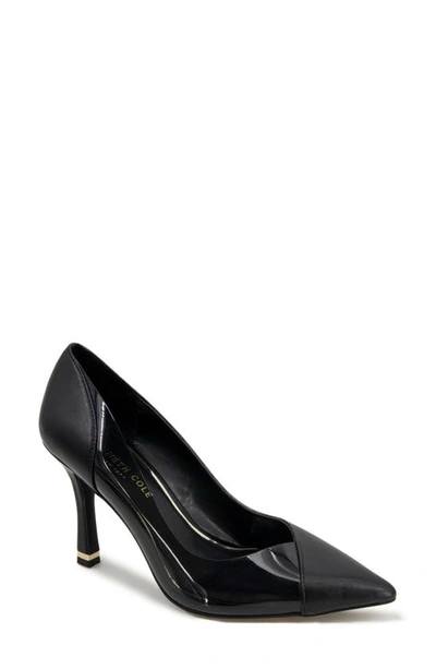 Kenneth Cole Rosa Clear Side Stiletto Pump In Black