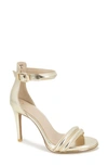 Kenneth Cole New York Brooke Ankle Strap Sandal In Champagne Metallic