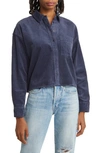 Madewell Variegated Corduroy Button-up Shirt In Nighttime
