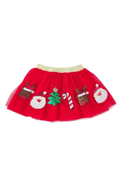Mud Pie Babies' Kids' Christmas Sequin Tutu In Red