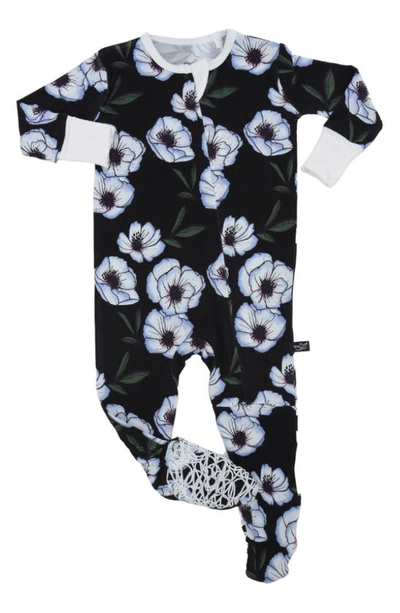 Peregrinewear Babies' Violet Magnolia Fitted One-piece Pyjamas In Purple