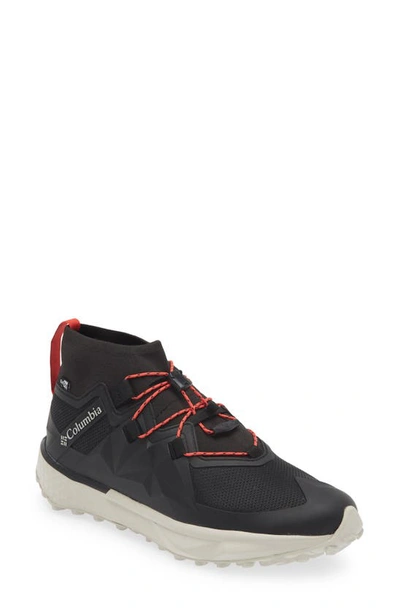 Columbia Facet™ 75 Alpha Outdry™ Waterproof Hiking Sneaker In Black/ Red Coral