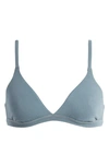 Skims Stretch Cotton Triangle Bralette In Kyanite