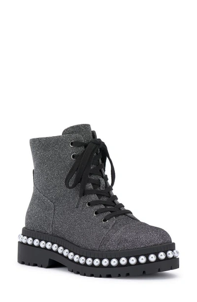 Jessica Simpson Eilir Studded Combat Boot In Pewter ModeSens