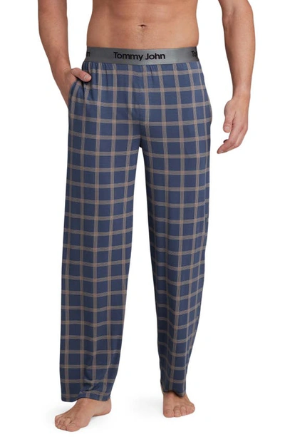 Tommy John Second Skin Sleep Pants In Vintage Indigo Monday Plaid