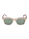 Barton Perreira Men's Chisa 52mm Rectangular Sunglasses In Light Brown