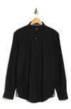 14th & Union Stretch Cotton Oxford Button-down Shirt In Black Oxford