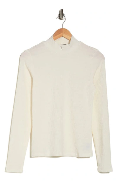 Sanctuary Day Dream Mock Neck Long Sleeve Top In Scone