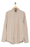 14th & Union Stretch Cotton Oxford Button-down Shirt In Tan Burrow- White